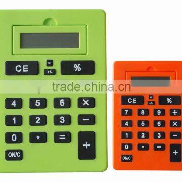 promotional gifts cheap colourful 8 digits flat calculator for kids