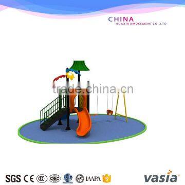 Children outdoor slide and swing