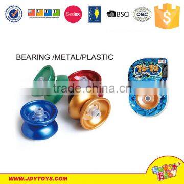 Hot Sale cheap yoyo ,flash light in 7 colors bearing,metal and plastic yoyo