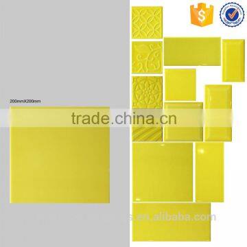 20x20 square wall tile, yellow bathroom ceramic tile, kitchen tiles