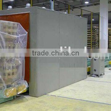 wooden pallet wrapper dispenser palletizing machine shrink wrapping machine