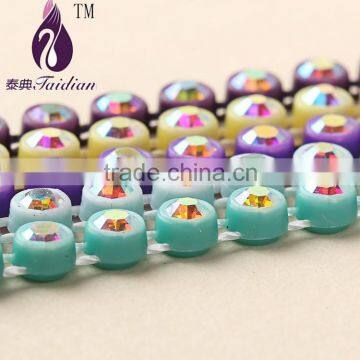 Rhinestone Dress Trim,ss8 ab Rhinestone Banding