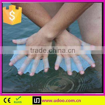 Silicone Swimming Finger Webbed Gloves