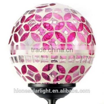 Solar Power Mosaic Glass Ball Color Changing Light