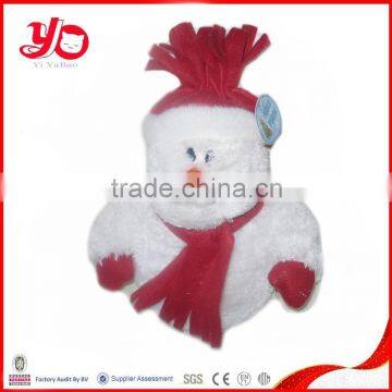 custom plush christmas snowman toy, plush christmas plush toys