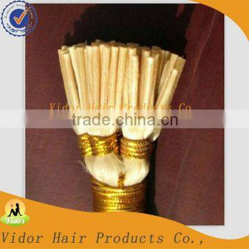 China Hair Products Factory 6a Double Drawn Remy Human I Tip Hair Extensions