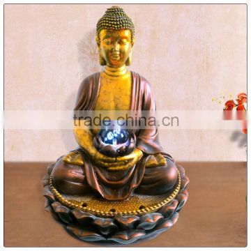 Thailand Buddha Water Fountain, resin buddha statue