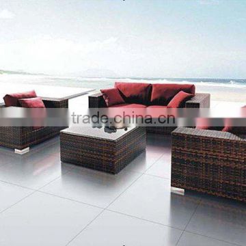 rattan sofa de mobiliario de exterior