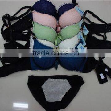 cute nice young sexy ladies bra panty set underwear