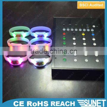 home decor high quality blinking led light silicon wristband