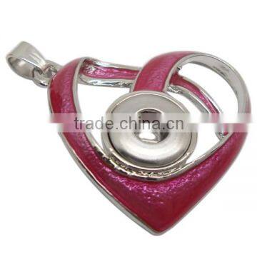 wholesale pendant lighting snap button pendant necklace with high quality