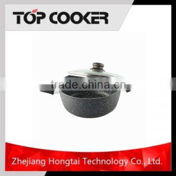 Aluminium Stone marble Coating Thermos Hot Pot Casserole