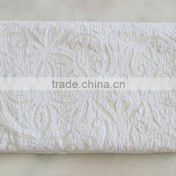 Twin Applique Bedding India, Hand Made Bedspread, Cutwork Bedspread, White Color Single size hand made bedspread, Traditional Ar