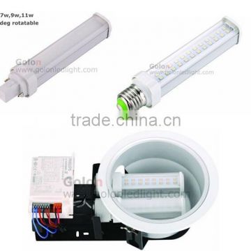 g24 led 7w 100-277V 110Lm/W Ra80 led g24q-2 light 11w 9w 5w plc 2 pin led g24 lamp