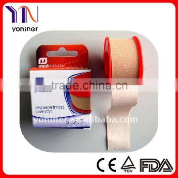 Individually pack Zinc Oxide Plaster Tape with plastic sheel cover