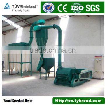 Powder grinder grinding wood into powder