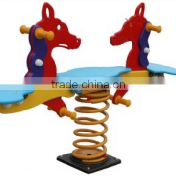 Kaiqi group Outdoor Garden Plastic PE board pony double person Spring Rider for Kids Play