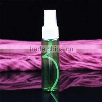 stock wholesale 30ml green PET spray bottles