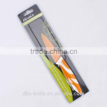 KP1301PDB Double Blister Packing New Designed Color Non-stick Coating 3.5 inch Paring Colored Kitchen Knife