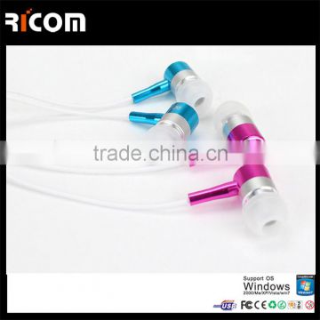 Metal earphone with mic,Metal cute earphone for girls,Metal earphones bulk-EO3007--Shenzhen Ricom