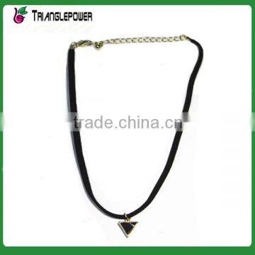 2016 new design triangle rhinestone pendant necklace