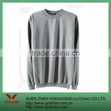 High quality grey knit fabric sweater for custom