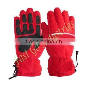 Best Winter Red Snowflake Embroidery Ski Snowboard Gloves