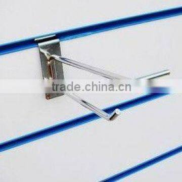 Retail Double Prong Supermarket Slatwall Hook Steel