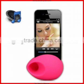 New product for 2015 mini and cheapest silicone cool phone speaker phone accessory