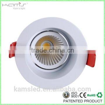 Hot Sale! 10W Assessed by TUV approved driver Rotatable High Power LED Downlight warm white 2700-3000K