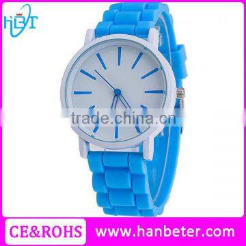 2015 Fashion Japan Miyota Movt Watches Multi Color Strap Watch With Sapphire Glass