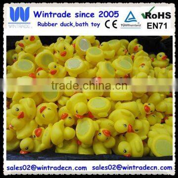 Race duck event yellow pvc duck weighted toy