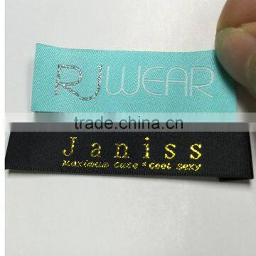 Wholesale Clothing Brand Labels/Garment Woven Labels Iron/Sew/on Garment/Jeans/T-shirt/Suit