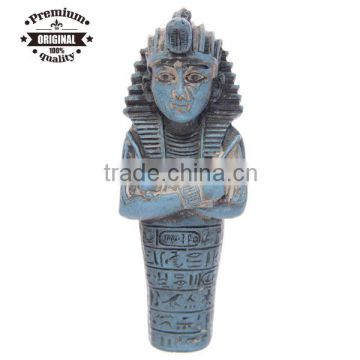 resin ancient Egyptian Craft Blue Weathered Tutankhamen Sarcophagus