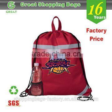 Custom cheap promotional non woven drawstring bag