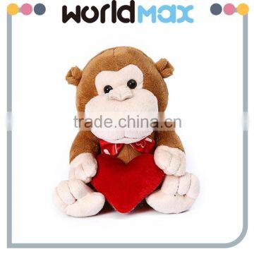 China Made Graceful Heart Monkey Promotional Baby Plush Toy photo-4