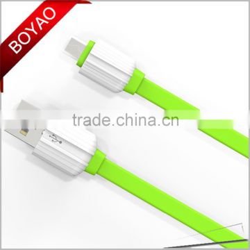 coolsell aluminium shell OEM data usb cable, ultra thin 1m phone usb cable, high speed charger usb cable