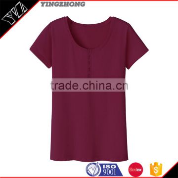 manufacturer china women's clothing cotton bluk t- shirt made in china