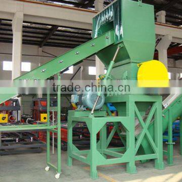 PET bottle crushing washing drying recycling line