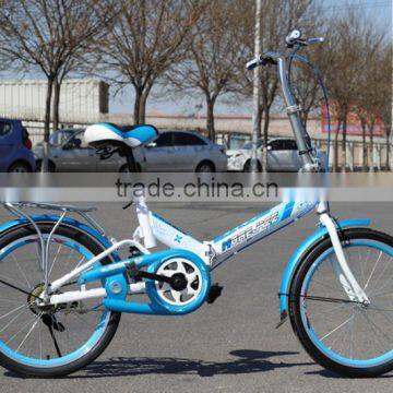 20 inch damping folding bike high-carbon steel students bike women