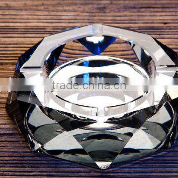 Durable Crystal Ashtray, luxury crystal ashtray for office or home decoration