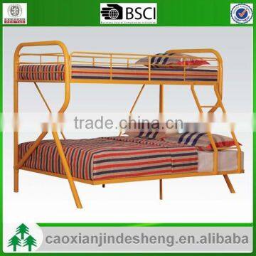 R shape kids use metal twin over full bunk bed - Orange Finish TF- 21