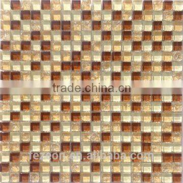 8mm thickness broken glass mosaic swimming pool tile