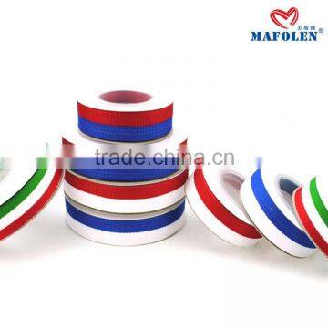 Ribbon factory in china best quality 2 color strech striped jacquard elastic ribbon