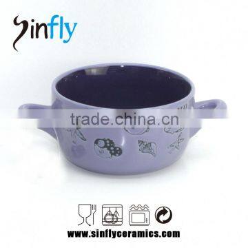 2015 Hot Selling Glaze Hand-painted Ceramic Bowl Stoneware Bowl