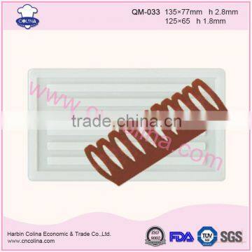 Traditional garnishing sheet cake decoration silicone chocolate mould