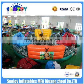 Commerical Grade30ft Dia Inflatable Bungee Run Adults Hungry Hungry Hippos Game