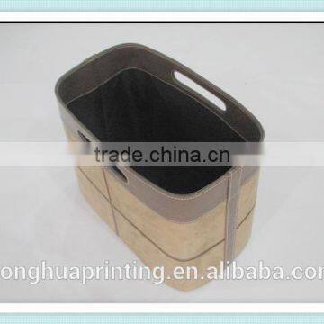 Best Price Wholesale Rigid Gift Box Leather Material