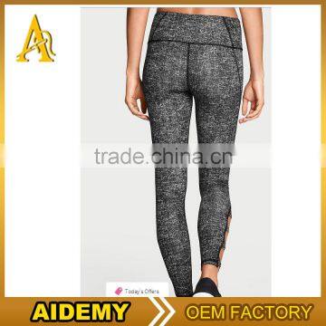 Hot Selling Ladies Comfortable Stretchy Black Vertical Line Leggings Sport Fitness photo-2