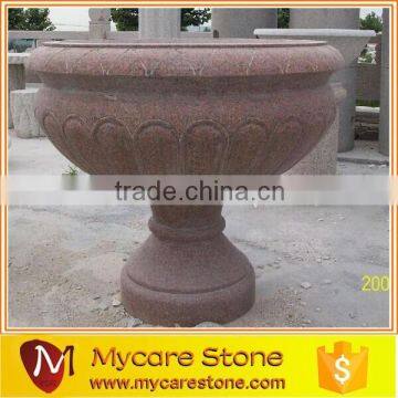 Chinese stone road flower pot, stone flower planters